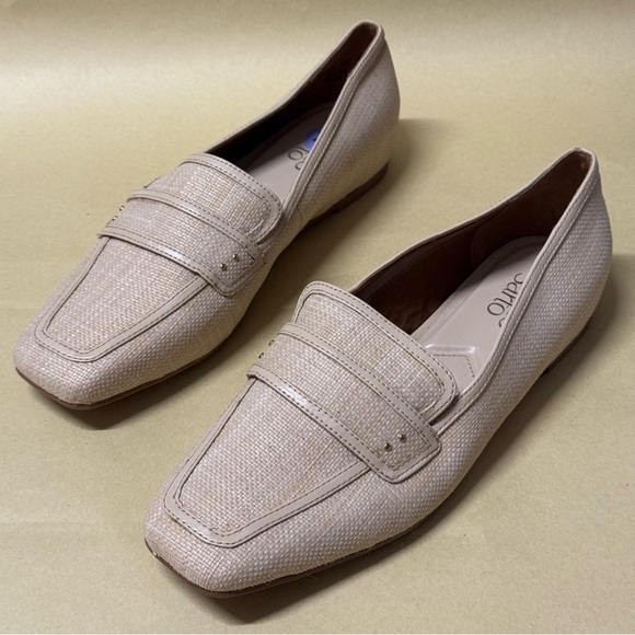 Franco Sarto Ashter Loafer Flat Square Toe Oatmeal - Picture 2 of 10